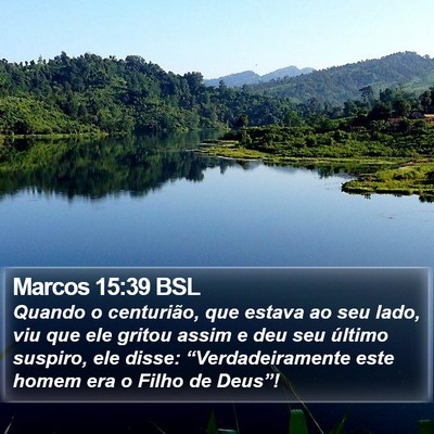 Marcos 15:39 BSL Bible Verse Image