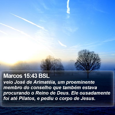 Marcos 15:43 BSL Bible Verse Image