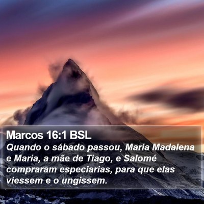 Marcos 16:1 BSL Bible Verse Image