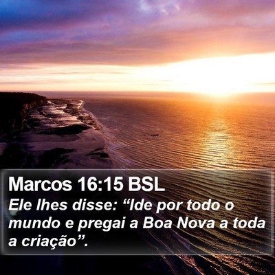 Marcos 16:15 BSL Bible Verse Image