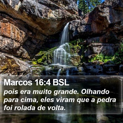 Marcos 16:4 BSL Bible Verse Image