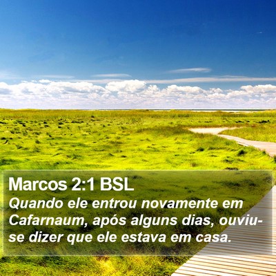 Marcos 2:1 BSL Bible Verse Image