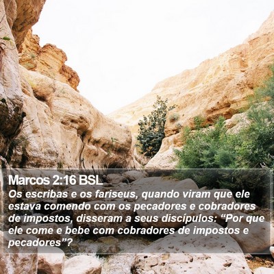 Marcos 2:16 BSL Bible Verse Image