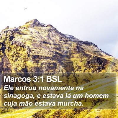Marcos 3:1 BSL Bible Verse Image
