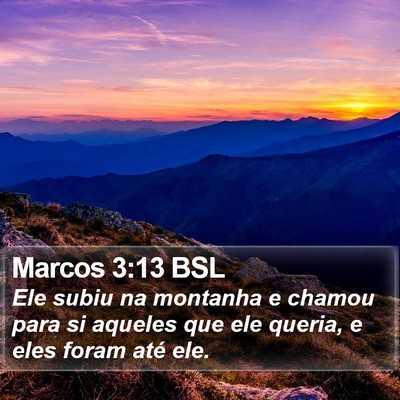 Marcos 3:13 BSL Bible Verse Image