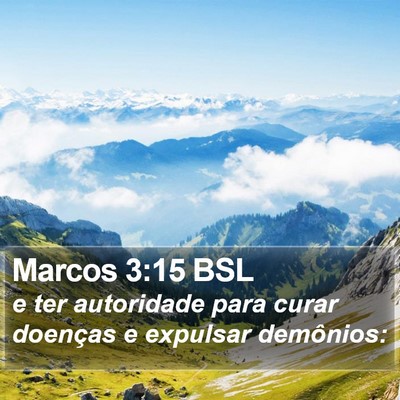 Marcos 3:15 BSL Bible Verse Image