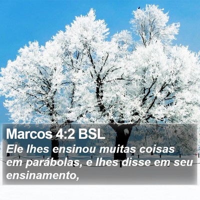 Marcos 4:2 BSL Bible Verse Image