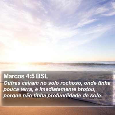 Marcos 4:5 BSL Bible Verse Image