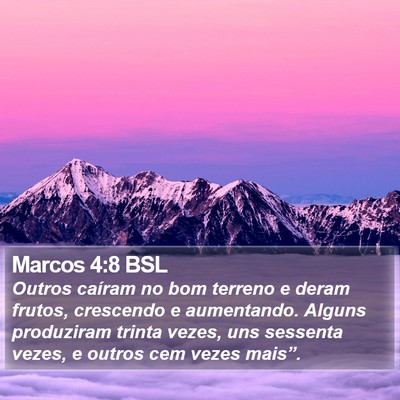 Marcos 4:8 BSL Bible Verse Image