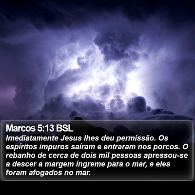Marcos 5:13 BSL Bible Verse Image