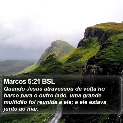 Marcos 5:21 BSL Bible Verse Image