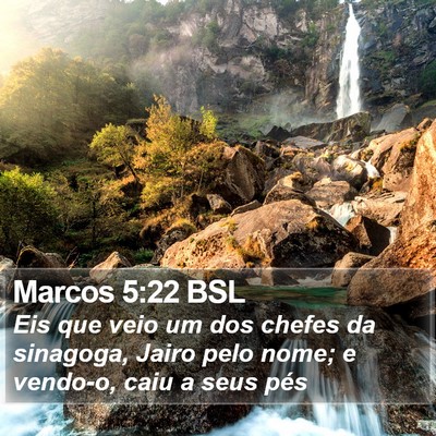 Marcos 5:22 BSL Bible Verse Image