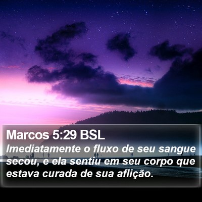 Marcos 5:29 BSL Bible Verse Image