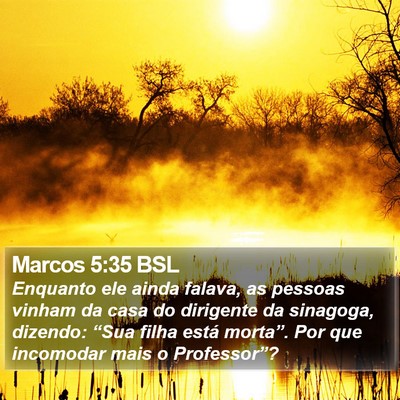Marcos 5:35 BSL Bible Verse Image