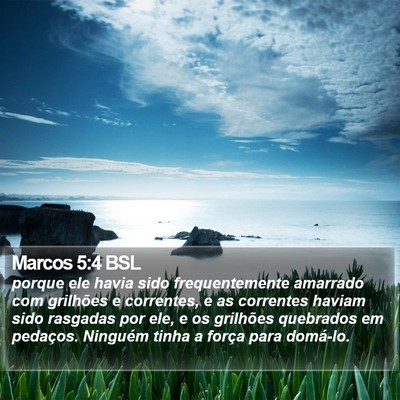Marcos 5:4 BSL Bible Verse Image