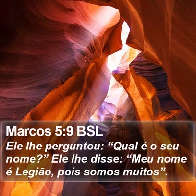 Marcos 5:9 BSL Bible Verse Image