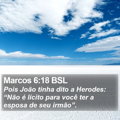 Marcos 6:18 BSL Bible Verse Image