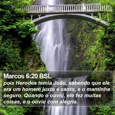 Marcos 6:20 BSL Bible Verse Image