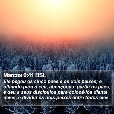 Marcos 6:41 BSL Bible Verse Image