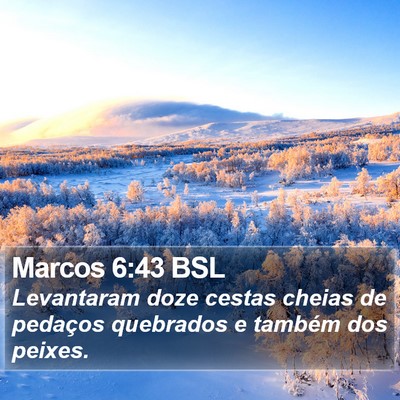 Marcos 6:43 BSL Bible Verse Image