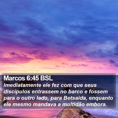 Marcos 6:45 BSL Bible Verse Image