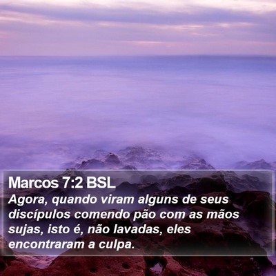 Marcos 7:2 BSL Bible Verse Image