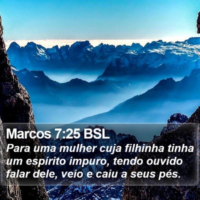 Marcos 7:25 BSL Bible Verse Image
