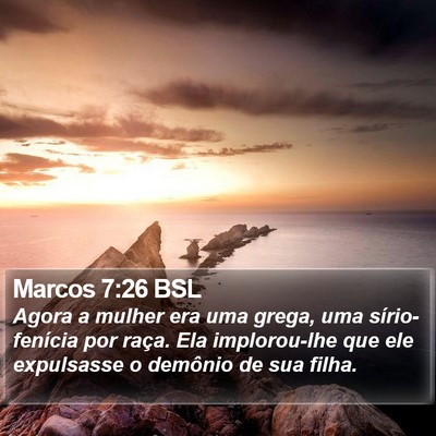 Marcos 7:26 BSL Bible Verse Image