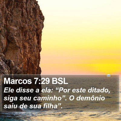 Marcos 7:29 BSL Bible Verse Image
