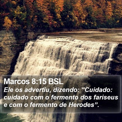 Marcos 8:15 BSL Bible Verse Image