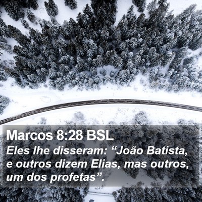 Marcos 8:28 BSL Bible Verse Image
