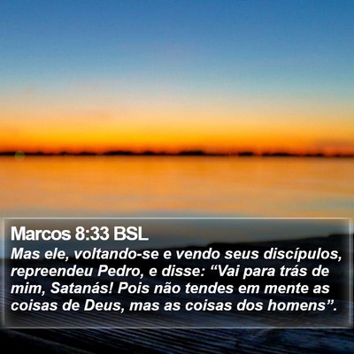 Marcos 8:33 BSL Bible Verse Image