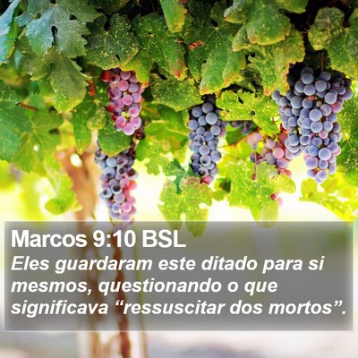 Marcos 9:10 BSL Bible Verse Image