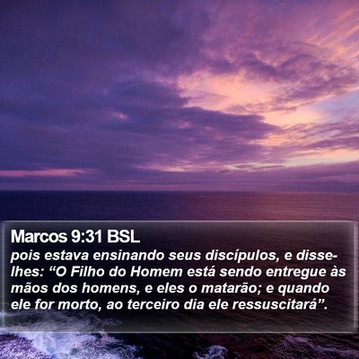 Marcos 9:31 BSL Bible Verse Image