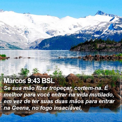 Marcos 9:43 BSL Bible Verse Image