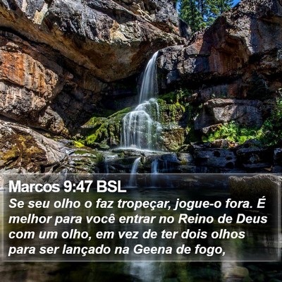 Marcos 9:47 BSL Bible Verse Image