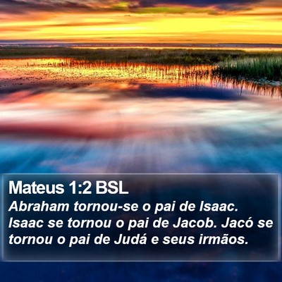 Mateus 1:2 BSL Bible Verse Image