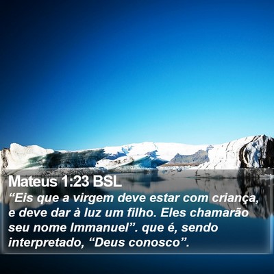 Mateus 1:23 BSL Bible Verse Image