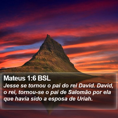 Mateus 1:6 BSL Bible Verse Image