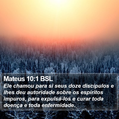 Mateus 10:1 BSL Bible Verse Image