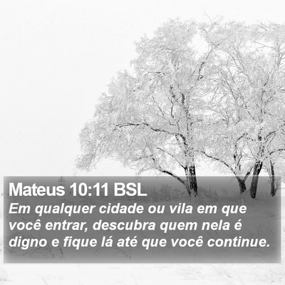 Mateus 10:11 BSL Bible Verse Image