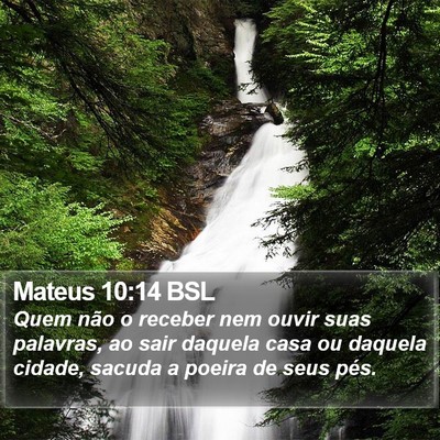 Mateus 10:14 BSL Bible Verse Image