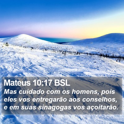 Mateus 10:17 BSL Bible Verse Image