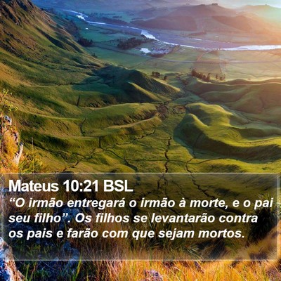 Mateus 10:21 BSL Bible Verse Image