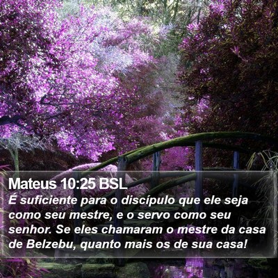 Mateus 10:25 BSL Bible Verse Image