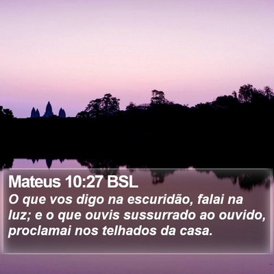Mateus 10:27 BSL Bible Verse Image