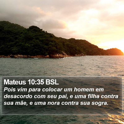 Mateus 10:35 BSL Bible Verse Image