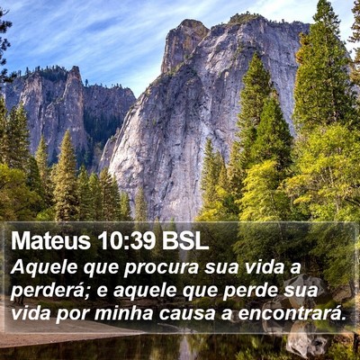 Mateus 10:39 BSL Bible Verse Image