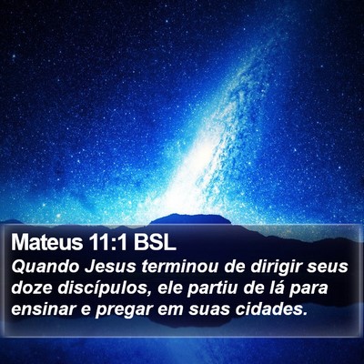 Mateus 11:1 BSL Bible Verse Image