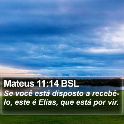 Mateus 11:14 BSL Bible Verse Image